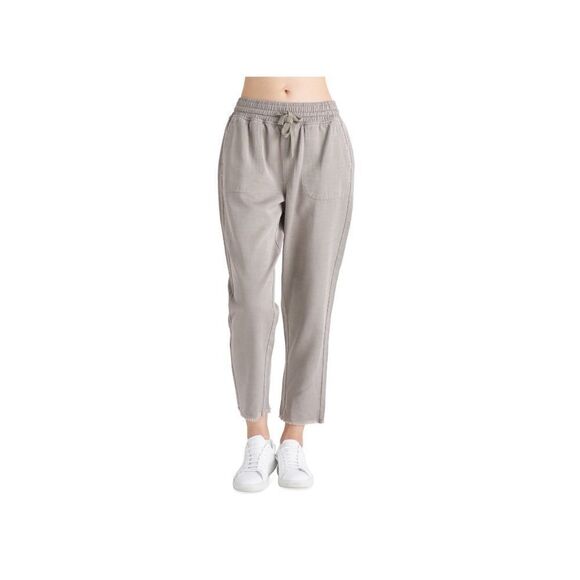 BLACK TAPE WOMEN'S FRAYED-HEM PULL-ON JOGGERS IN SUPER LIGHT SAGE WASH XXL NWT‎ - Picture 2 of 5